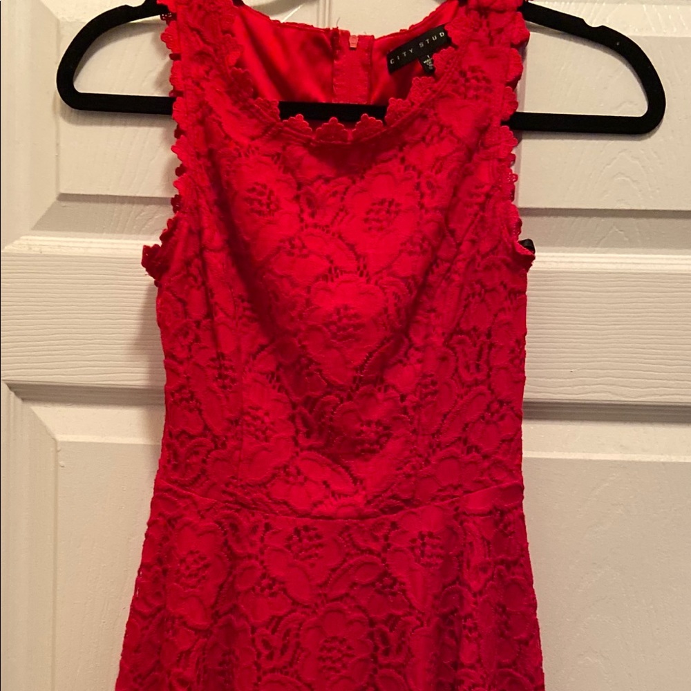 Red Studio dress